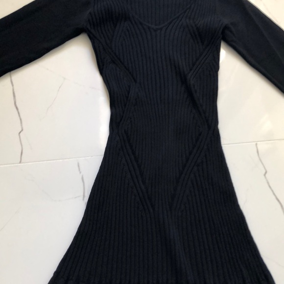 Black Sweater Dress - Picture 3 of 6